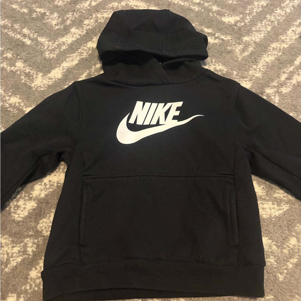 Nike Kids Black and White Logo Hoodie